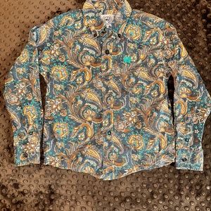 Boys western button down long sleeve
